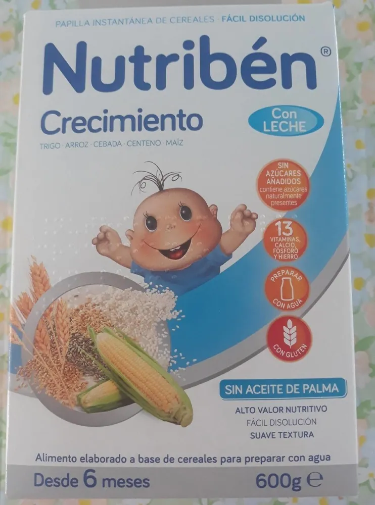 Nutribén crecimiento con leche