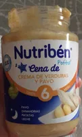 Cena de crema de verduras y pavo