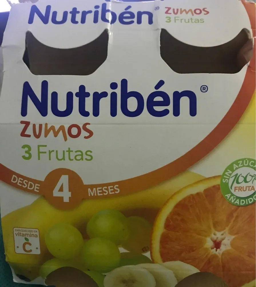 Nutribén zumos 3 frutas