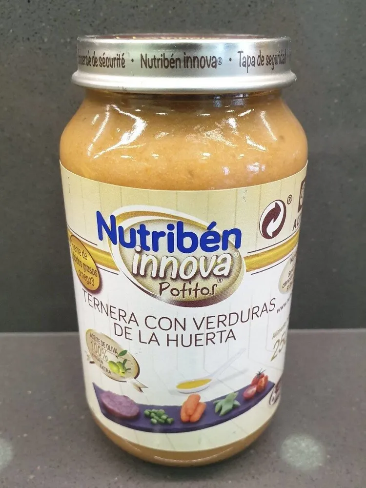 Potito ternera con verduras