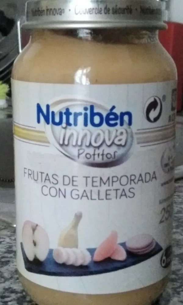 Frutas de temporada con galletas