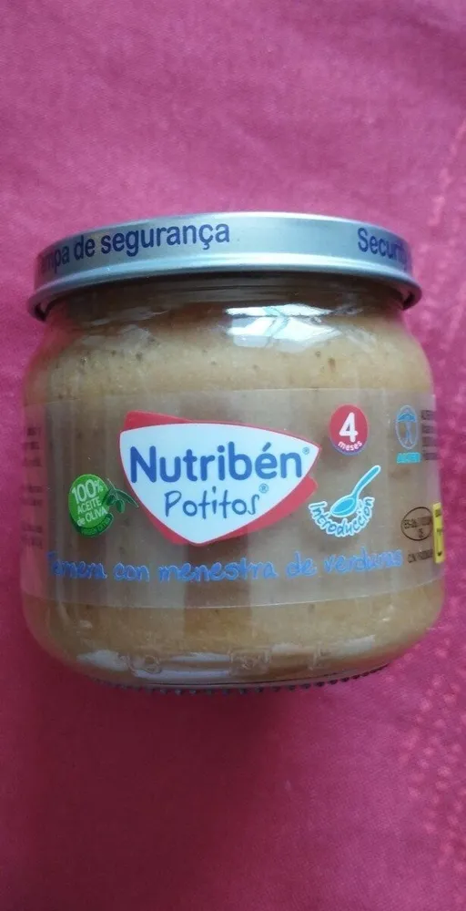Ternesa con menestra de verduras