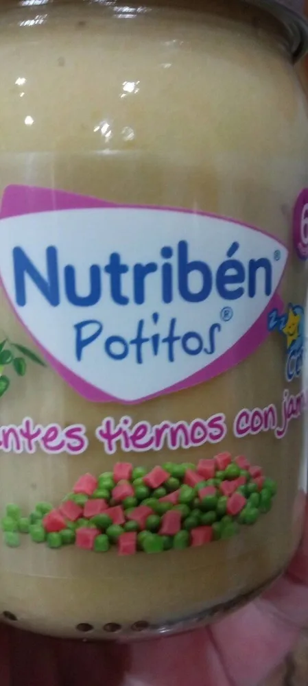 Guisantes tiernos con jamón