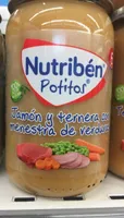 Jamon y ternera con menestra de verduras