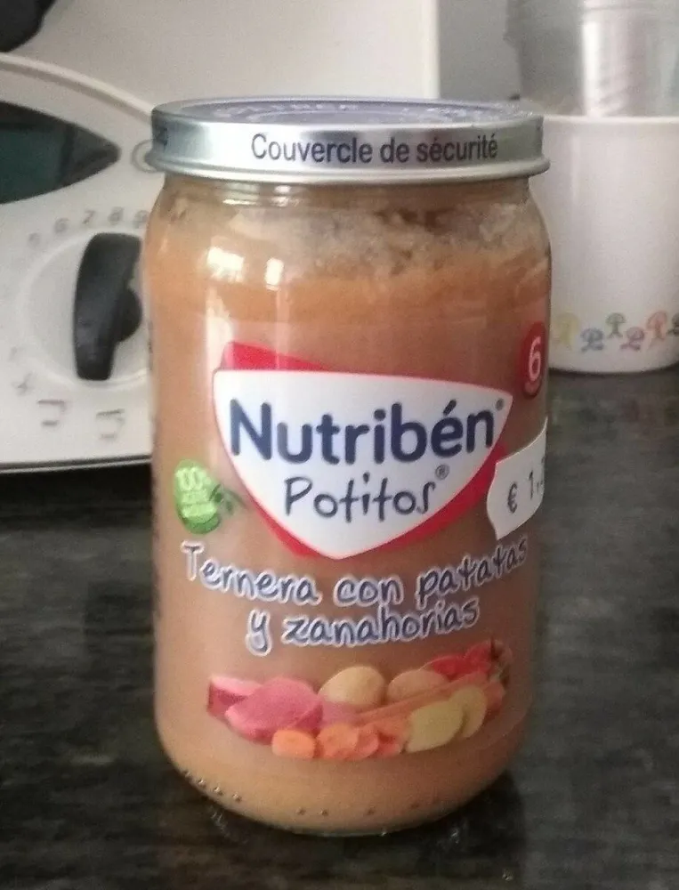 Potito de ternera con patatas y zanahorias