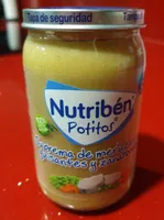 Potiro nutriben suprema de merluza con guisantes y zanahoria