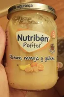 Nutriben potito plátano naranja y galleta