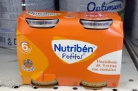 Potito de macedonia de frutas con cereales
