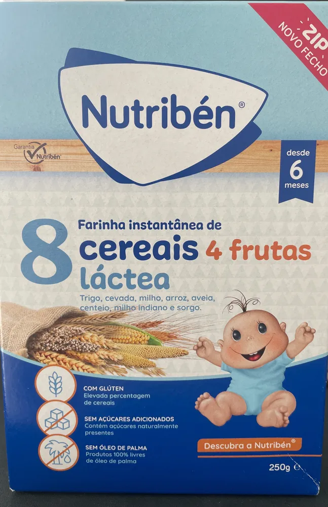 8 cereais 4 frutas láctea