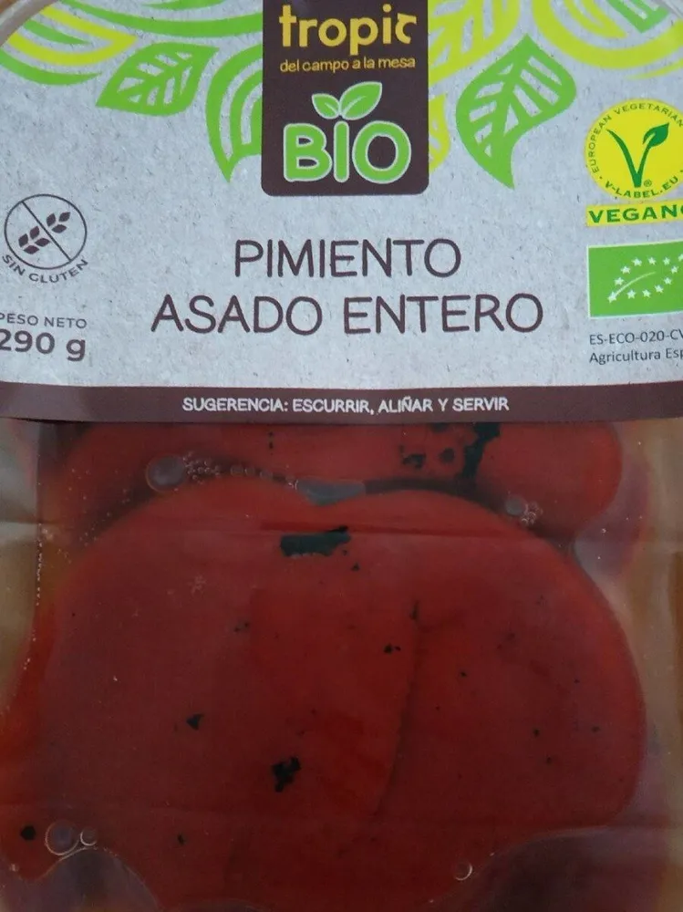Pimiento asado entero