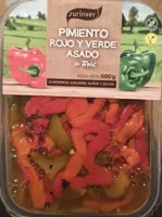 Pimiento rojo y verde asado a tiras
