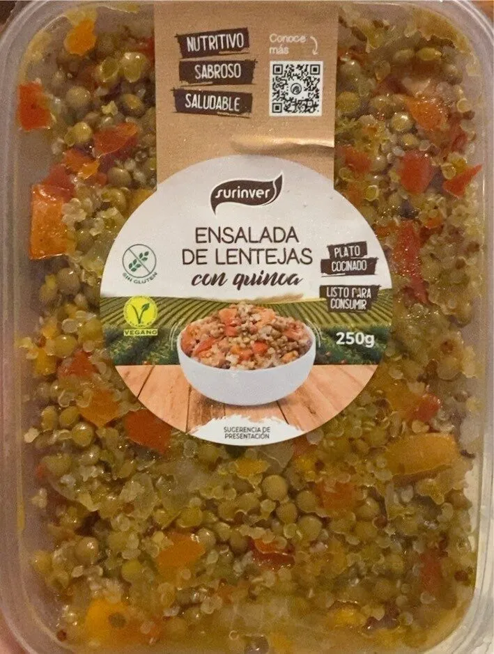 Ensalada de lentejas con quinoa