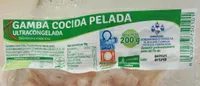 Gamba congelada pelada