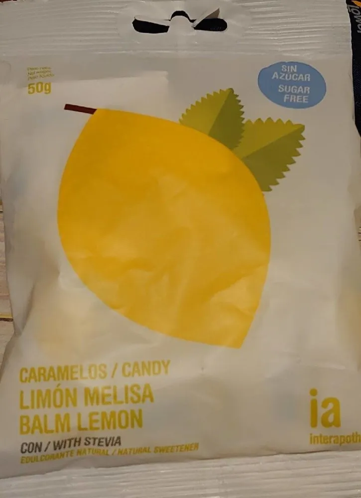 Caramelos limón y melisa