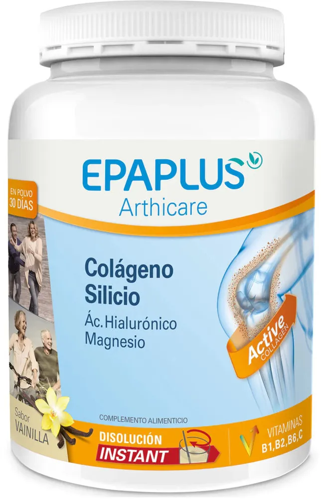 Colágeno Silicio Ác. Hialurónico Magnesio sabor vainilla