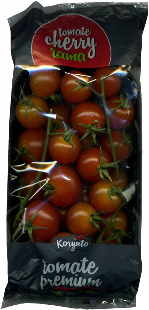 Tomates cherry en rama