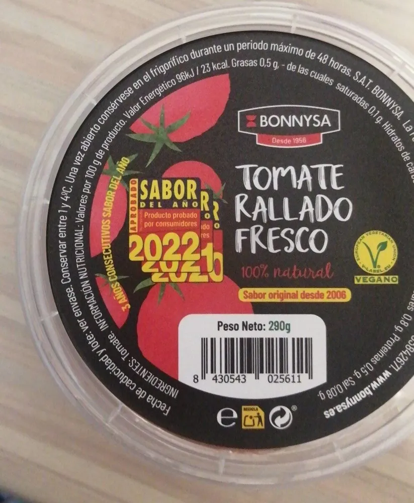 Tomate Rallado Fresco