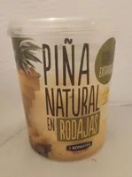 Piña natural en rodajas