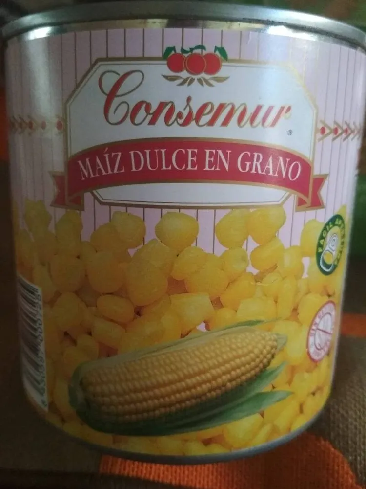 Maiz dulce en grano