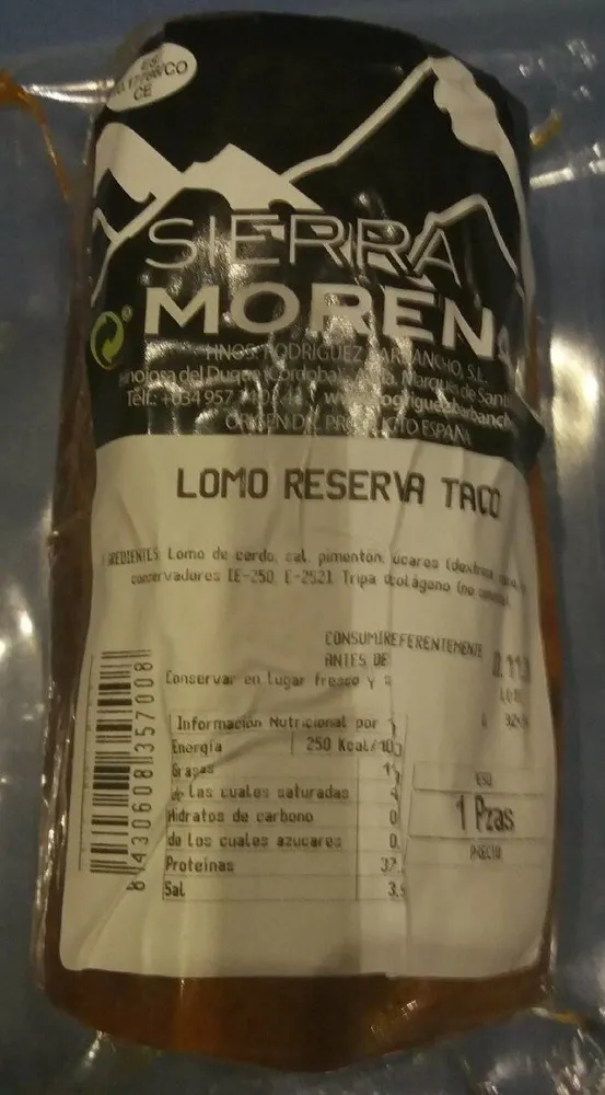 Lomo reserva taco