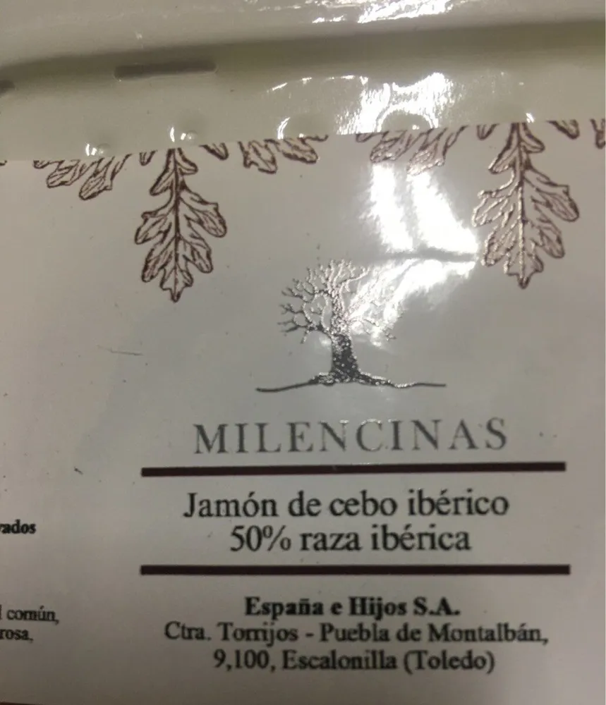 Jamon de cebo iberico 50%