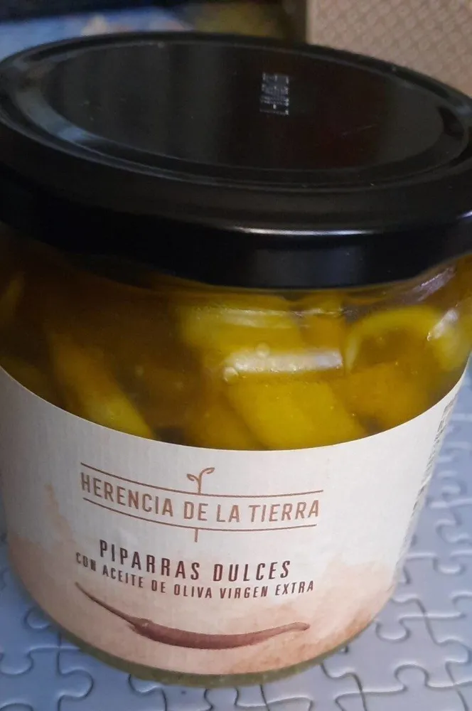Piparras dulces con aceite de oliva virgen extra