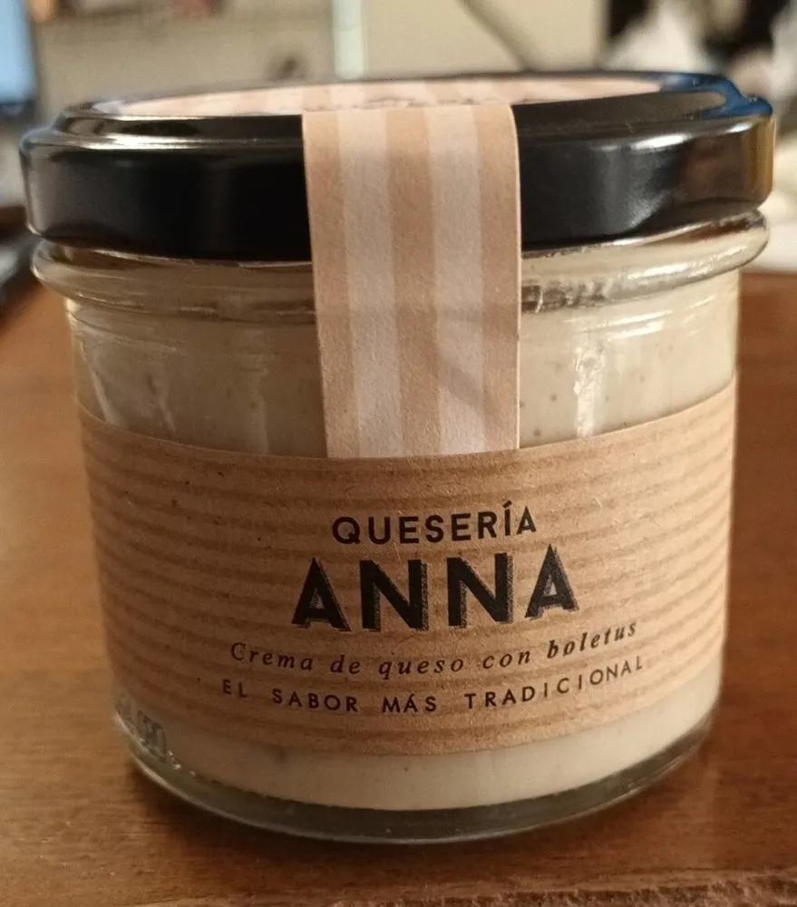 Crema de queso con boletus