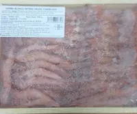 Gamba blanca entera cruda congelada