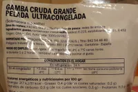 Gsmba Cruda Grande pelada ultracongelada