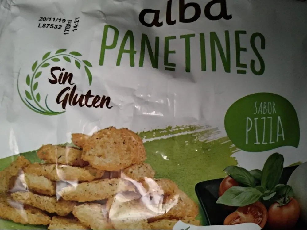 Panettines sabor a pizza sin gluten