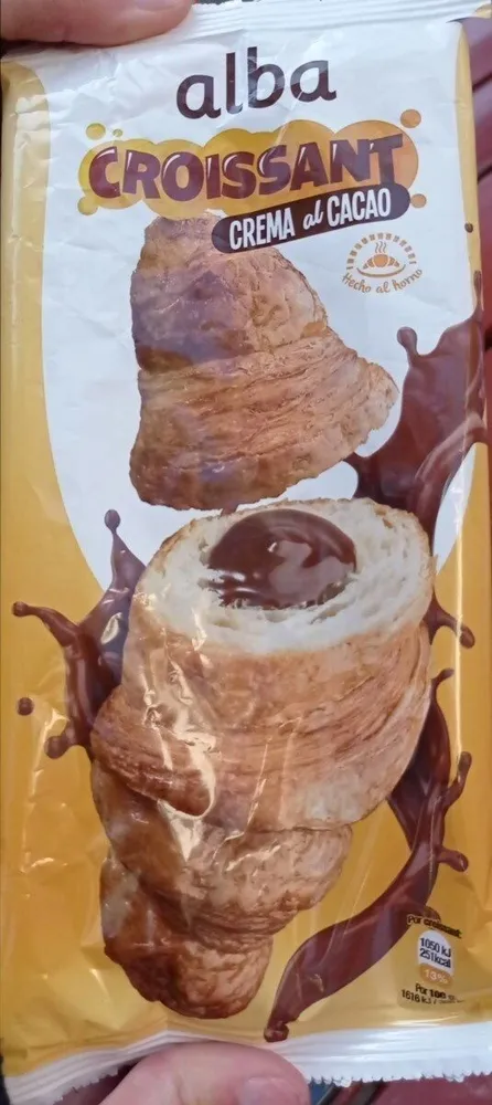 Croissant de crema al cacao