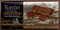Turrón de chocolate con almendras