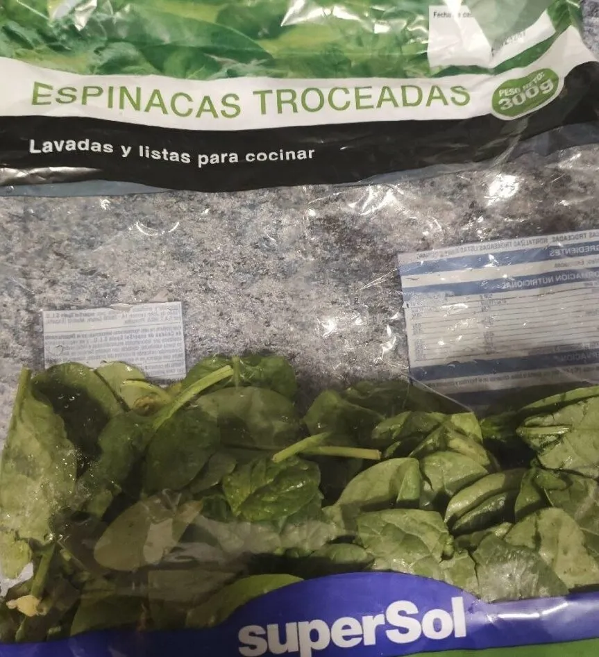 Espinacas troceadas