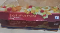 Cocktail de frutas en almibar