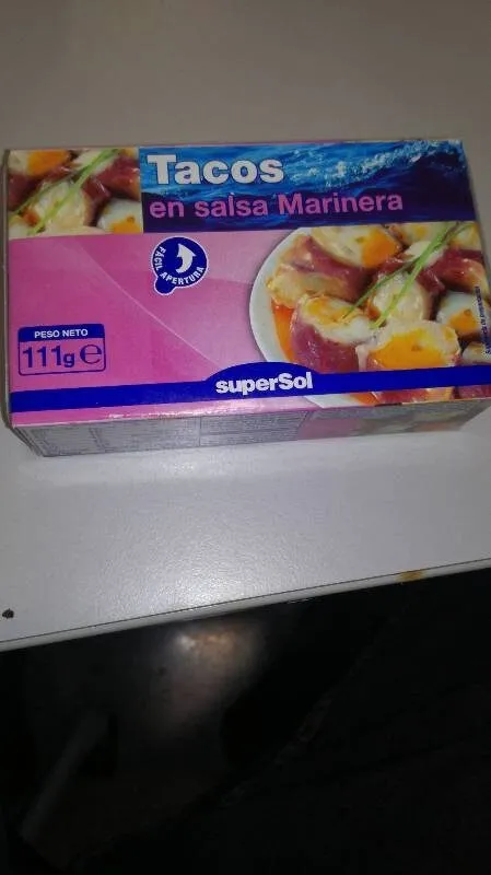 Tacos en salsa marinera