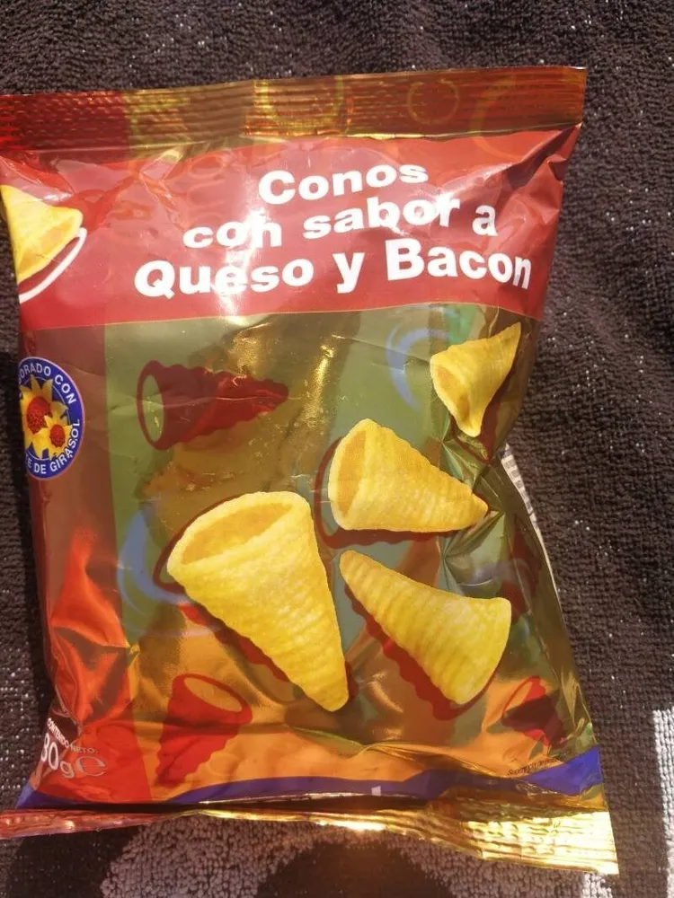 Conos con sabor a Queso y Bacon
