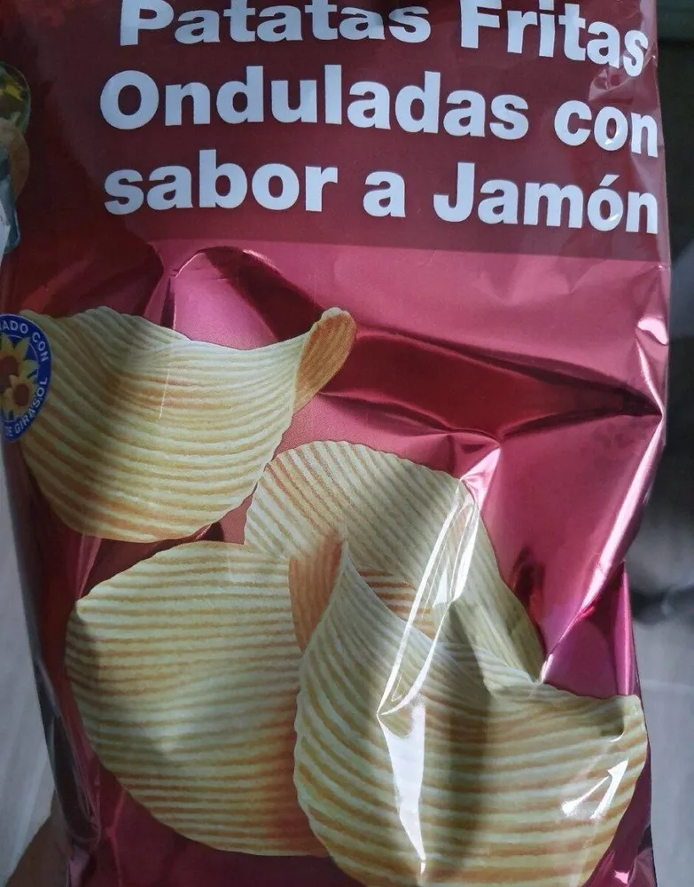 Patatas fritas onduladas sabor Jamón