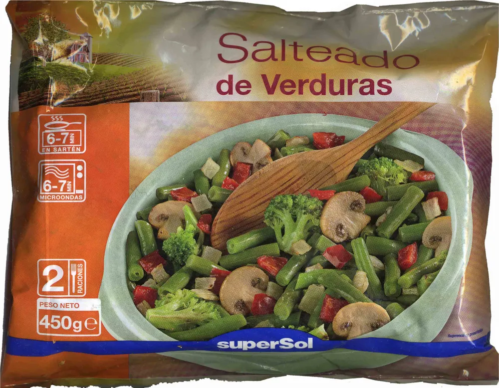 Salteado de verduras congelado