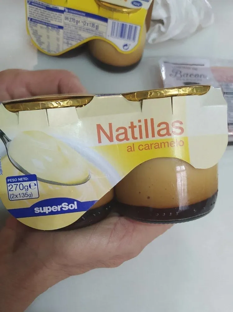 Natillas al caramelo