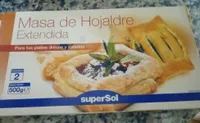 Masa de hojaldre extendida