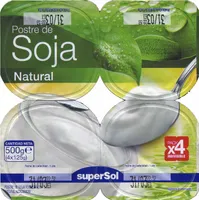 Postre de soja natural