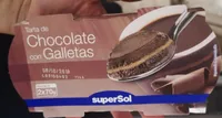 Tarta de chocolate con galletas