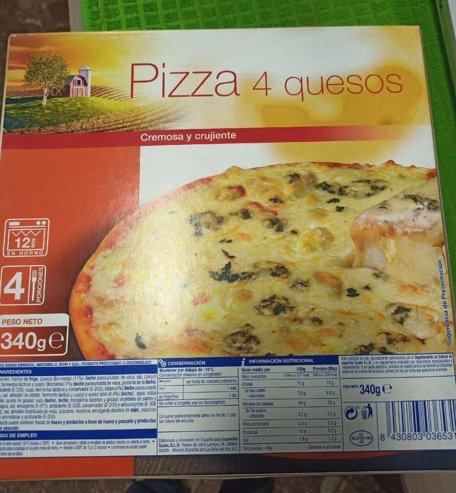Pizza 4 quesos