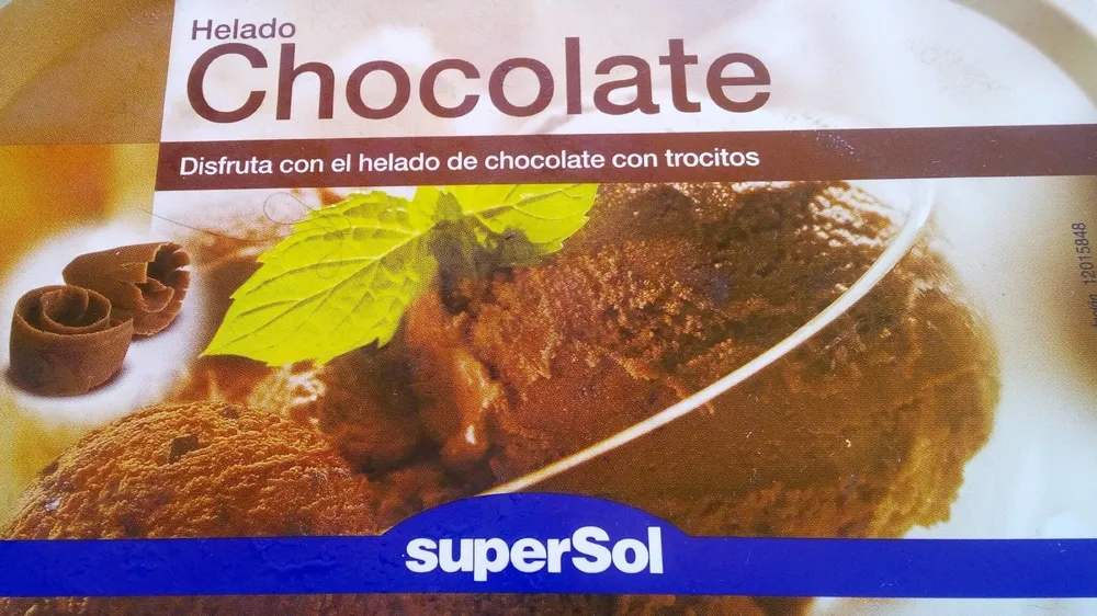Helado chocolate