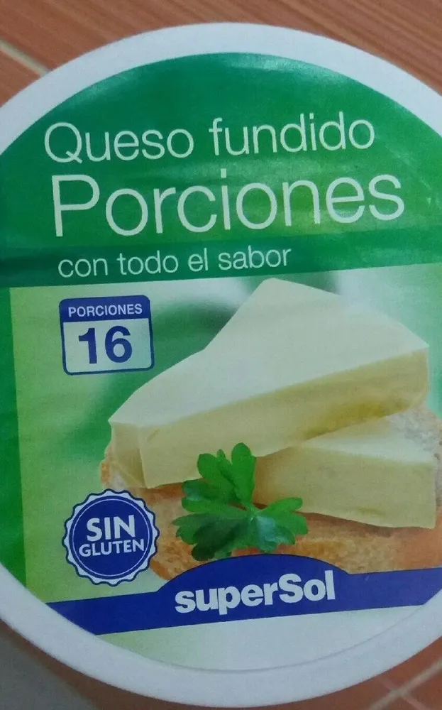 Queso fundido en porciones
