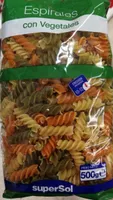 Espirales con vegetales