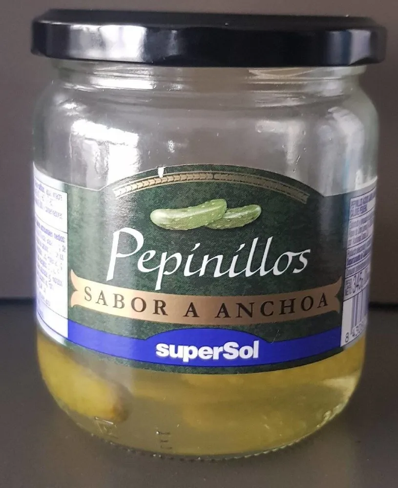 Pepinillos sabor a anchoa