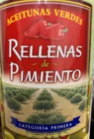 Aceitunas verdes rellenas de pimiento