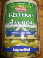 Aceitunas verdes rellenas de anchoa