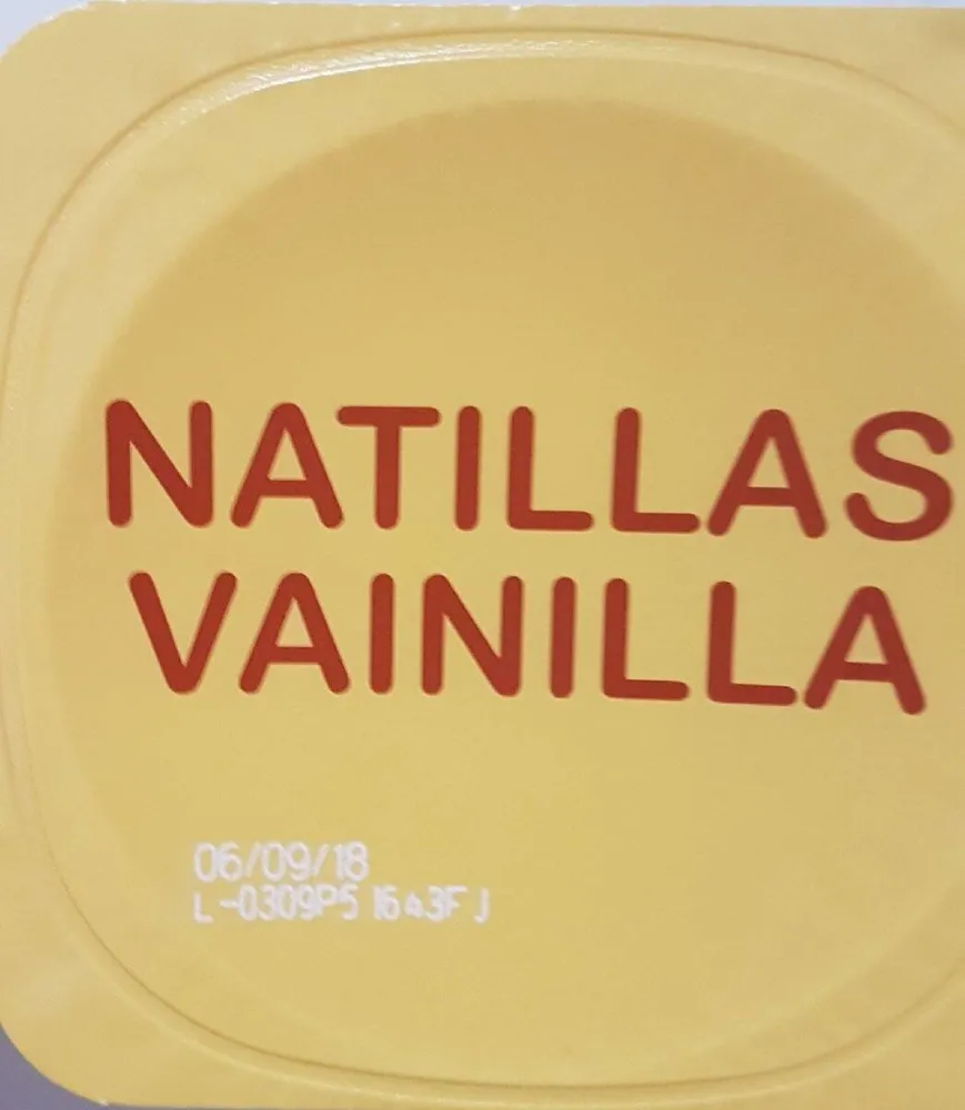 Natillas vainilla